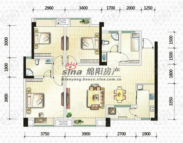 富临大都会c型户型图