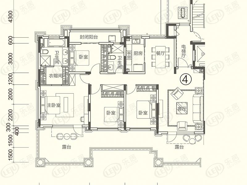 190平米④户型