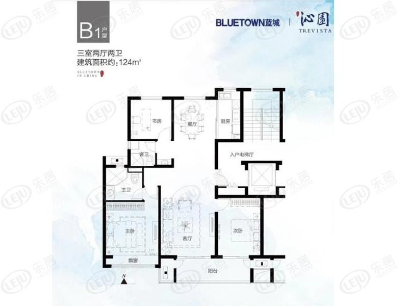 蓝城沁园b1户型户型图