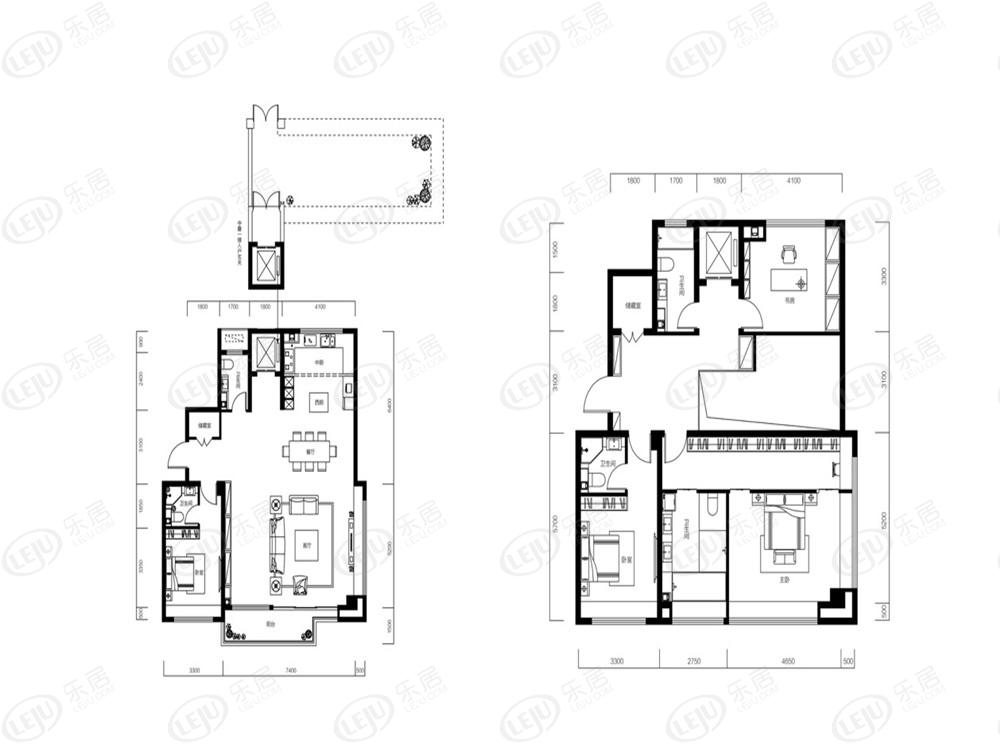 建业新筑中叠东户户型图