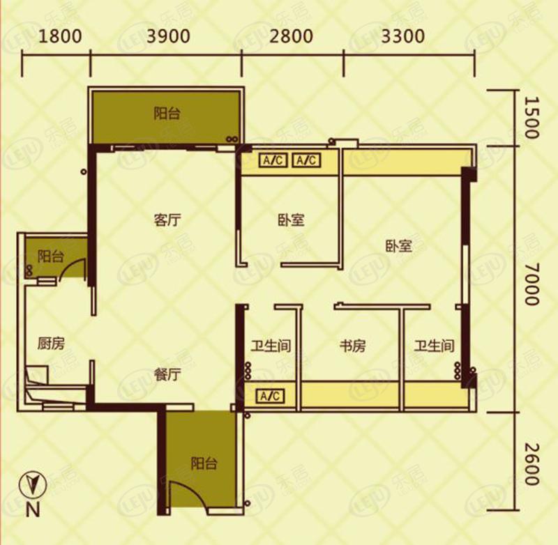 东海银湾洋房 户型a户型图