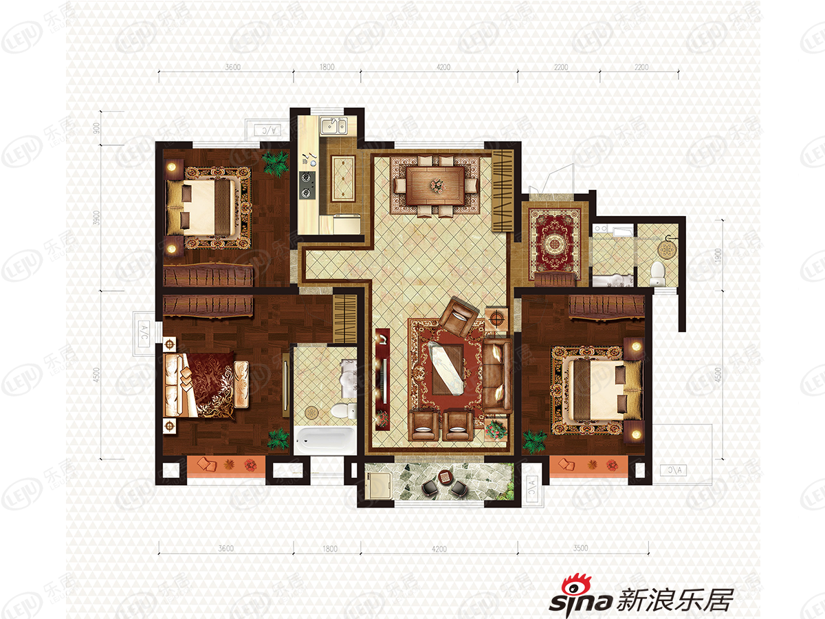 恒丰·理想城c户型户型图