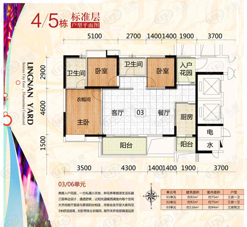 越秀·岭南雅筑户型图