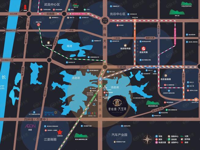 碧桂园天玺湾位置交通图