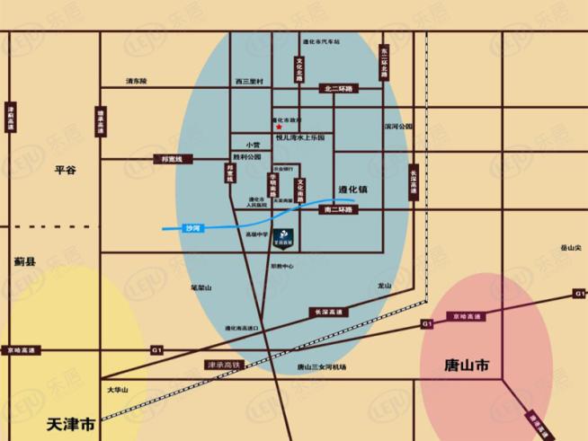 茉莉新城位置交通图