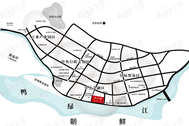 江户城位置交通图