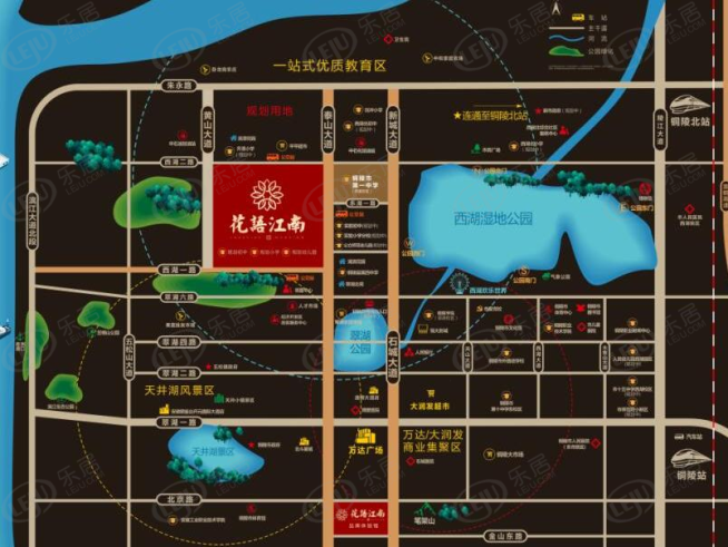 中国铁建花语江南位置交通图