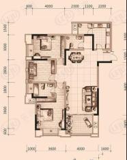 东海阿特豪斯7户型 3室2厅2卫 8栋7号房(标准层) 建面118.86平米户型图