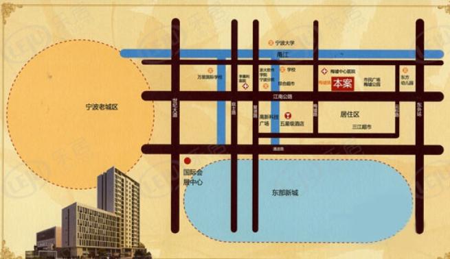 梅龙 枫香庭院位置交通图