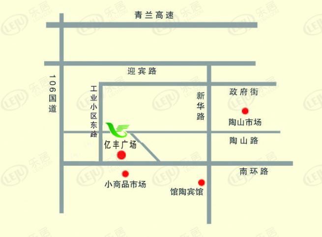 亿丰广场位置交通图