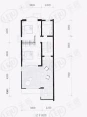 海德名园房型: 多联别墅;  面积段: 185 －214 平方米;户型图