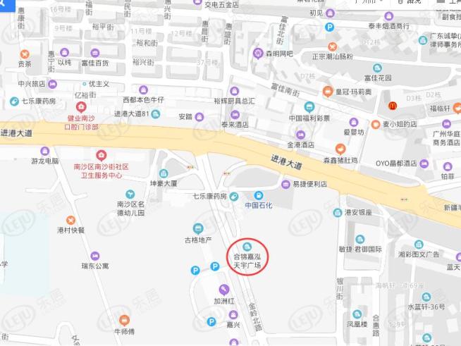 合锦嘉泓·天宇广场位置交通图