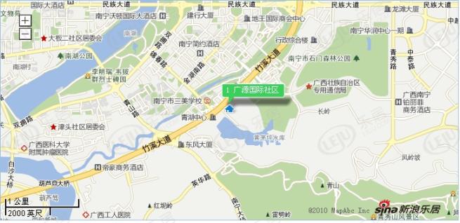 南宁广源国际社区位置交通图