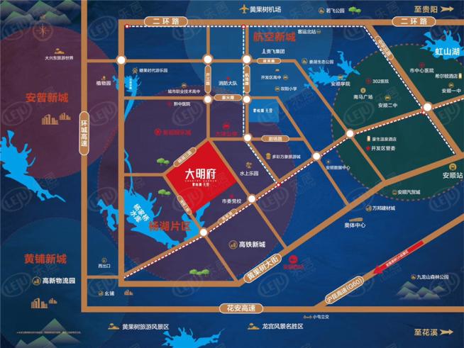 碧桂园天誉·大明府位置交通图
