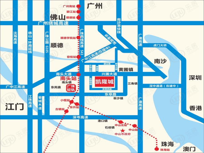 世茂凯隆城位置交通图