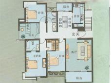 阳光地带房型: 四房;  面积段: 150 －179 平方米;
户型图
