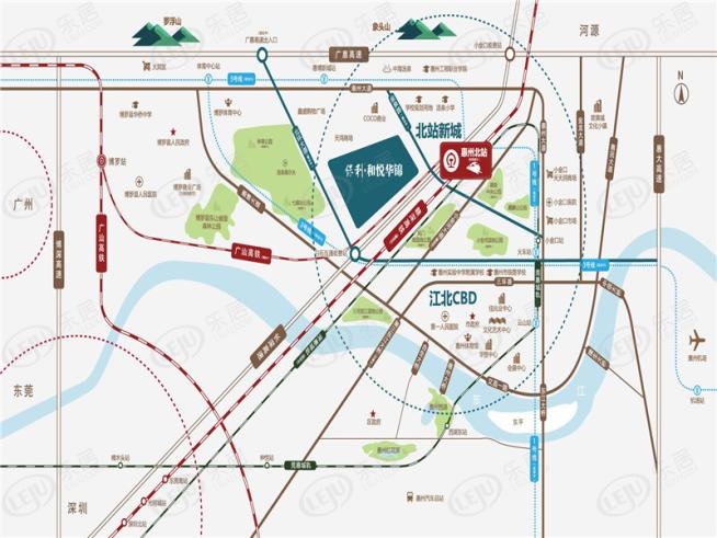 保利和悦华锦位置交通图