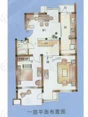 幽澜苑房型: 叠加别墅;  面积段: 161 －187 平方米;
户型图