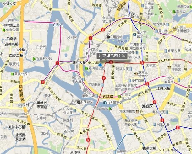 龙津花园紫荆阁位置交通图