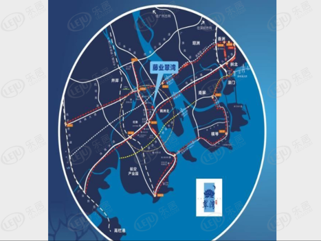 藤业·翠湾位置交通图