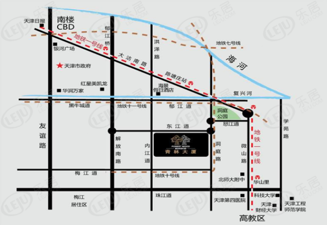 青林大厦位置交通图