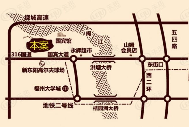 龙江云山墅位置交通图