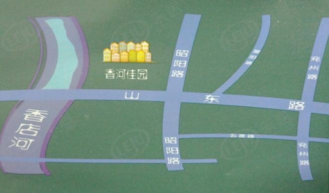 万泰香河佳园位置交通图