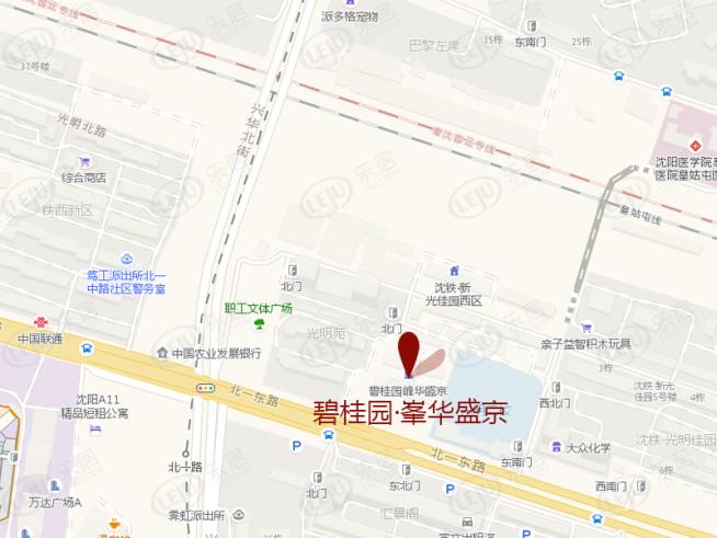 碧桂园·峯华盛京位置交通图