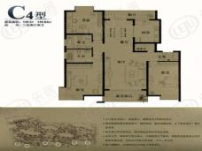 联洋丁香苑房型: 三房;  面积段: 140.76 －162.62 平方米;
户型图