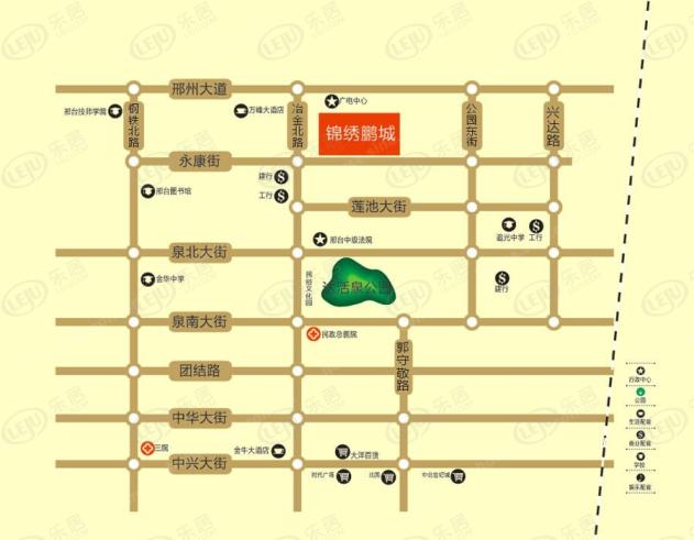 锦绣鹏城商业街位置交通图